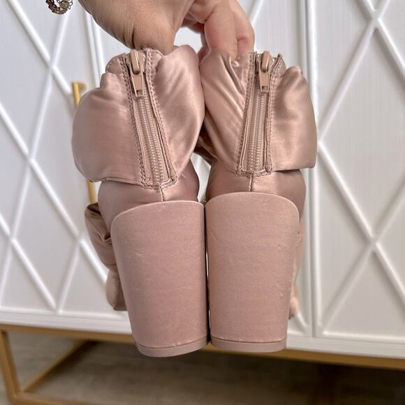 Kelsi Dagger Brooklyn Maddox Knotted Satin Heels-7 - Picture 10 of 13